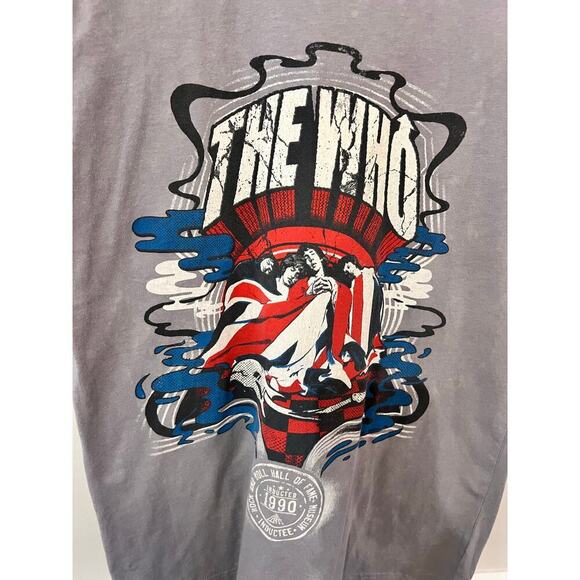 Rock and Roll Hall of Fame Inductees The Who T-Shirt Mineral Wash Gray Size M - Picture 3 of 6